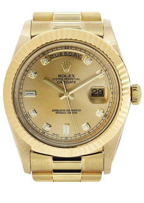 pre owned rolex day date gold|Rolex Day-Date 41mm gold.